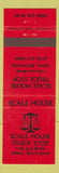 Matchbook Cover - Scale House Truck Stop Ionia MI