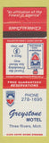 Matchbook Cover - Greystone Motel Three Rivers MI