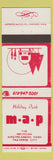 Matchbook Cover - Holiday Park MAP Traverse City MI Airstream Trailers