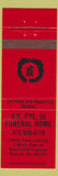 Matchbook Cover - OH Pye Funeral Home Detroit MI