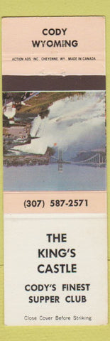 Matchbook Cover - The King's Castle Cody WY restaurant
