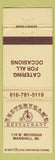 Matchbook Cover - Yesteryear's Restaurant Marshall MI WEAR