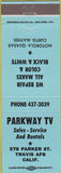 Matchbook Cover - Parkway TV Travis Air Force Base CA Motorola