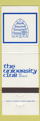 Matchbook Cover - University Club of Detroit MI