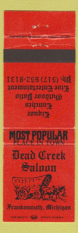 Matchbook Cover - Dear Creek Saloon Frankenmuth MI