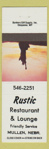 Matchbook Cover - Rustic Restaurant Lounge Mullen NE