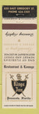 Matchbook Cover - Kings Inn Pensacola FL