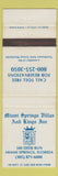 Matchbook Cover - Miami Springs Villas Kings Inn FL WEAR