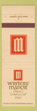 Matchbook Cover - Writers' Manor Denver Colorado