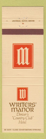 Matchbook Cover - Writers' Manor Denver Colorado