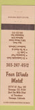 Matchbook Cover - Four Winds Motel Durango Colorado