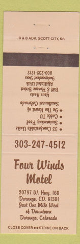 Matchbook Cover - Four Winds Motel Durango Colorado