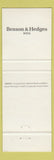 Matchbook Cover - Benson and Hedges Tobacco Canada Cigarettes #2 Full Length