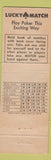 Matchbook Cover - So Ho Steak House Springfield IL WEAR Full Length