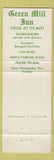 Matchbook Cover - Green Mill Petaluma CA Full Length