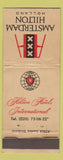 Matchbook Cover - Amsterdam Hilton Holland  WEAR 30 Strike