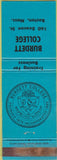 Matchbook Cover - Burdett College Boston MA