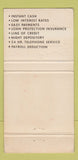 Matchbook Cover - Brewery Worker's Credit Union Milwaukee WI WEAR 30 Strike
