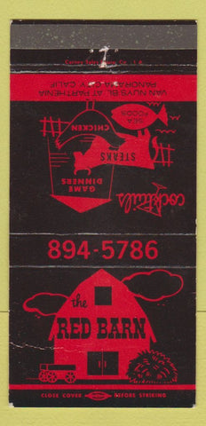 Matchbook Cover - The Red Barn Panorama City CA WEAR 30 Strike