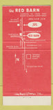 Matchbook Cover - The Red Barn Panorama City CA WEAR 30 Strike
