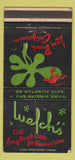 Matchbook Cover - Welch's Restaurant Long Beach CA 30 Strike