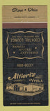 Matchbook Cover - Altieri's Villa Stow OH Italian 30 Strike