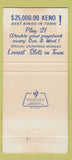 Matchbook Cover - Silver Nugget Casino Las Vegas NV 30 Strike