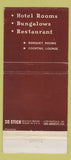 Matchbook Cover - Greenbrier Inn Garden Grove CA 30 Stick