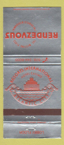 Matchbook Cover - Resorts International Hotel Casino Atlantic City NJ 30 Strike