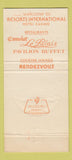Matchbook Cover - Resorts International Hotel Casino Atlantic City NJ 30 Strike
