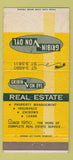 Matchbook Cover - Gribin Von Dye Real Estate Encino CA 30 Strike