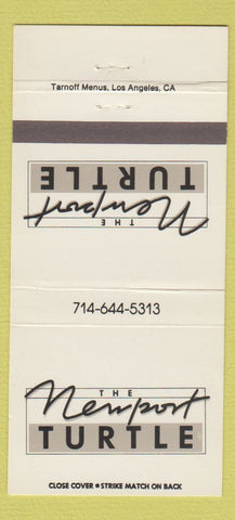 Matchbook Cover - Newport Turtle Newport Beach CA? 30 Strike