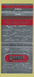 Matchbook Cover - Arnold Machinery Tractors Salt Lake City UT Boise ID 30 Strike