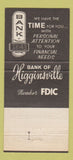 Matchbook Cover - Bank of Higginsville MO 30 Strike