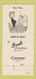 Matchbook Cover - Bank of Benton KY 30 Strike