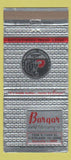 Matchbook Cover - Bargah Metal Fabricating Cleveland OH 30 Strike