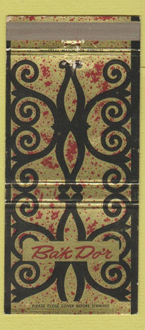 Matchbook Cover - Ba'k Do'r Restaurant Santa Barbara CA 30 Strike