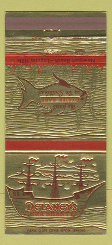 Matchbook Cover - Delaney's Sea Shanty Newport Beach Laguna Hills CA 30 Strike
