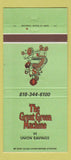 Matchbook Cover - Great Green Machine Union Savings 30 Strike