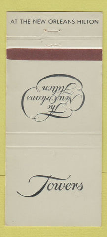 Matchbook Cover - New Orleans LA Hilton Towers 30 Strike