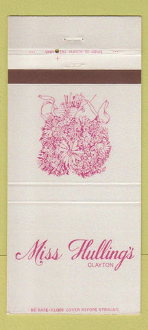 Matchbook Cover - Miss Hulling's Clayton MO 30 Strike
