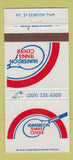 Matchbook Cover - Hunterdon Tennis Center Lebanon PA 30 Strike