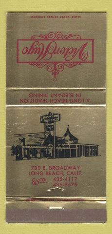 Matchbook Cover - Victor Hugo Long Beach CA 30 Strike