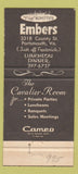 Matchbook Cover - Flip Boyette's Embers The Port Portsmouth VA 30 Strike
