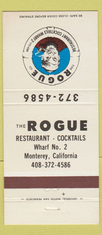 Matchbook Cover - Rogue Restaurant Monterey CA 30 Strike