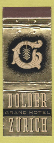 Matchbook Cover - Dolder Grand Hotel Zurich WEAR 30 Strike