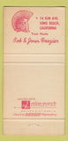 Matchbook Cover - Roman IV Restaurant Long Beach CA 30 Strike