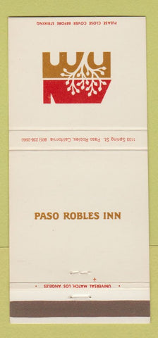 Matchbook Cover - Paso Robles Inn CA 30 Strike