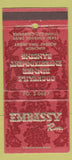 Matchbook Cover - Embassy Room Stuido City CA 30 Strike