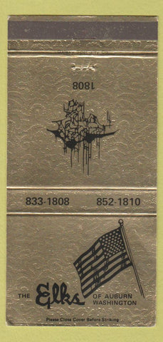 Matchbook Cover - Elks Lodge Auburn WA 30 Strike